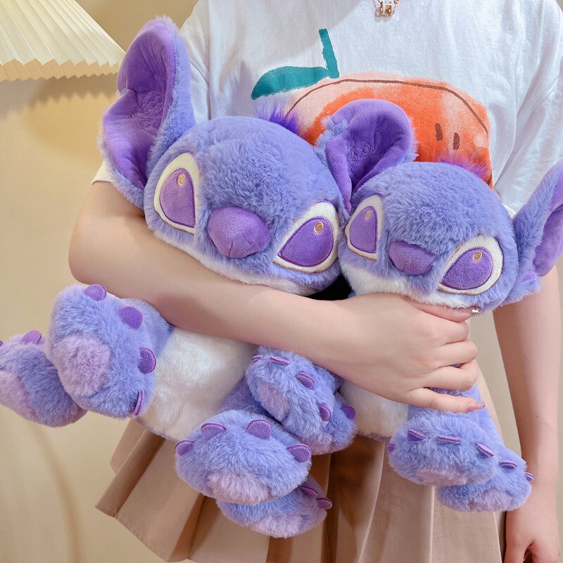 Bonecas-de-pel-cia-Disney-Lilo-Stitch-Cartoon-brinquedo-Kawaii-Anime-macaron-roxo-prenda-de-anivers-1
