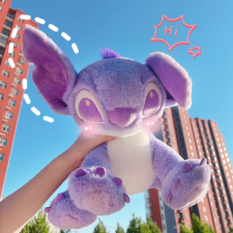 Bonecas-de-pel-cia-Disney-Lilo-Stitch-Cartoon-brinquedo-Kawaii-Anime-macaron-roxo-prenda-de-anivers-2