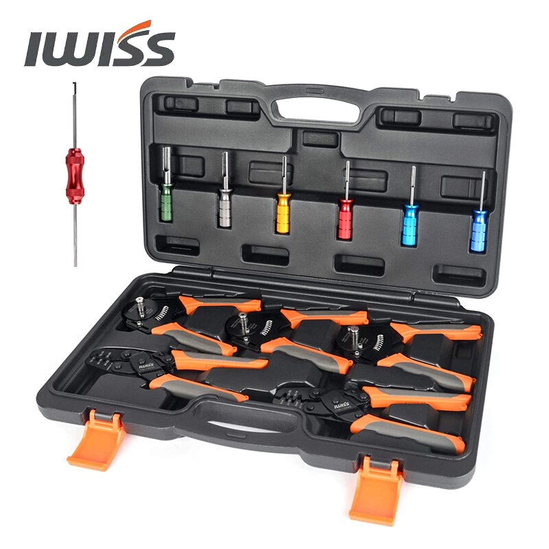 IWISS-KIT-DC01-Fechado-Barrel-Crimping-Tool-Kit-Carimbado-Contactos-Crimper-Weather-Pack-Terminal-Crimp-Tool