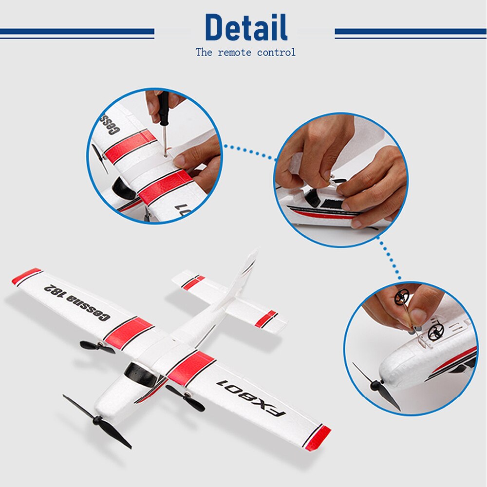Iniciante-Eletricidade-Avi-o-RC-Cessna-182-Kit-UAV-Brinquedo-de-Controle-Remoto-planador-de-avi-2