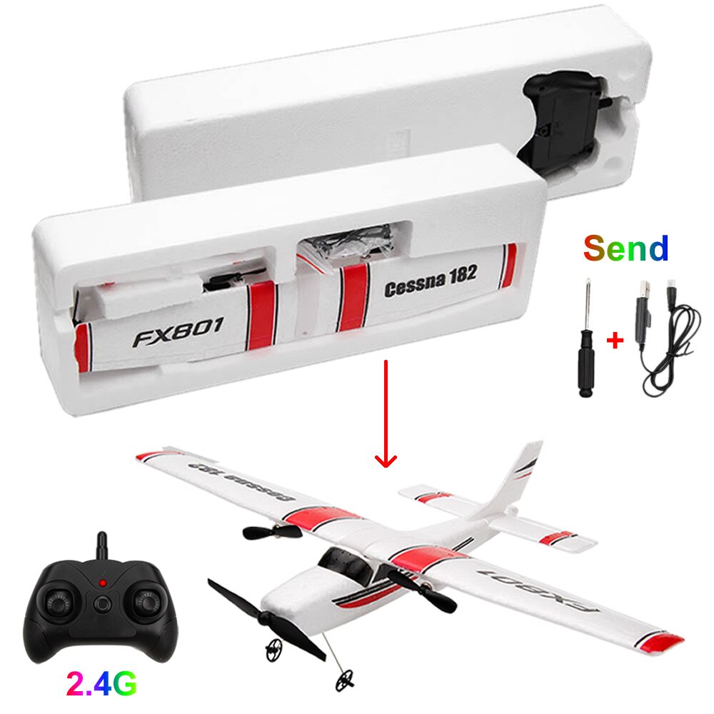 Iniciante-Eletricidade-Avi-o-RC-Cessna-182-Kit-UAV-Brinquedo-de-Controle-Remoto-planador-de-avi-5