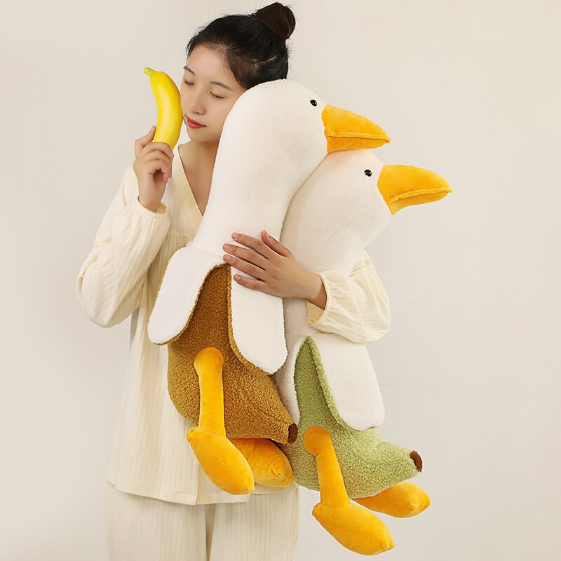 Kawaii-Plush-Duck-Toys-for-Kids-Banana-Stuffed-Fruits-Bonecas-de-Plantas-Almofadas-Longas-Huggable-Sleeping