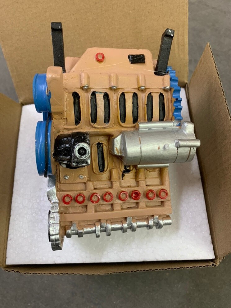 Mini-Inline-quatro-cilindros-motor-modelo-Kit-material-pl-stico-resina-motor-ornamentos-carro-de-montagem