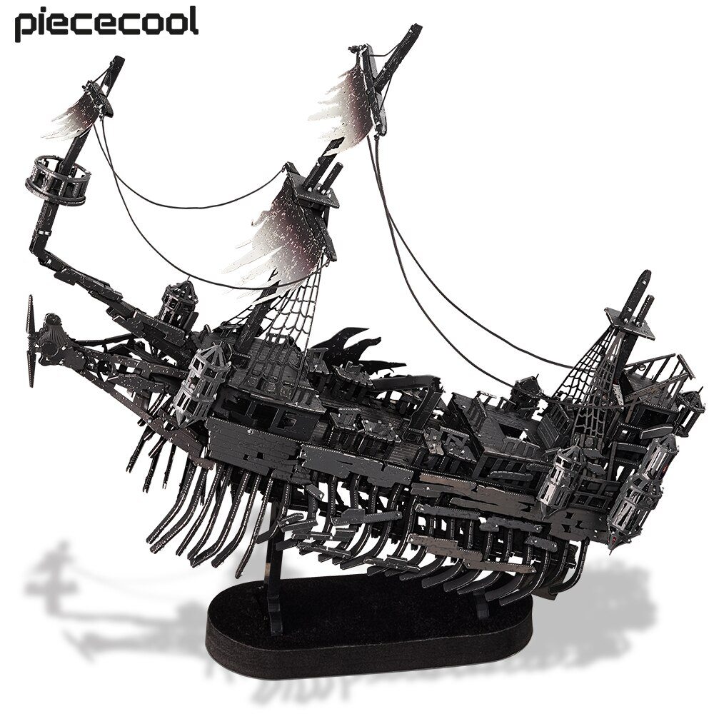 Piececool-3D-Metal-Puzzle-Abissal-Fantasma-Modelo-De-Navio-Pirata-Kits-De-Constru-o-Brinquedos-DIY