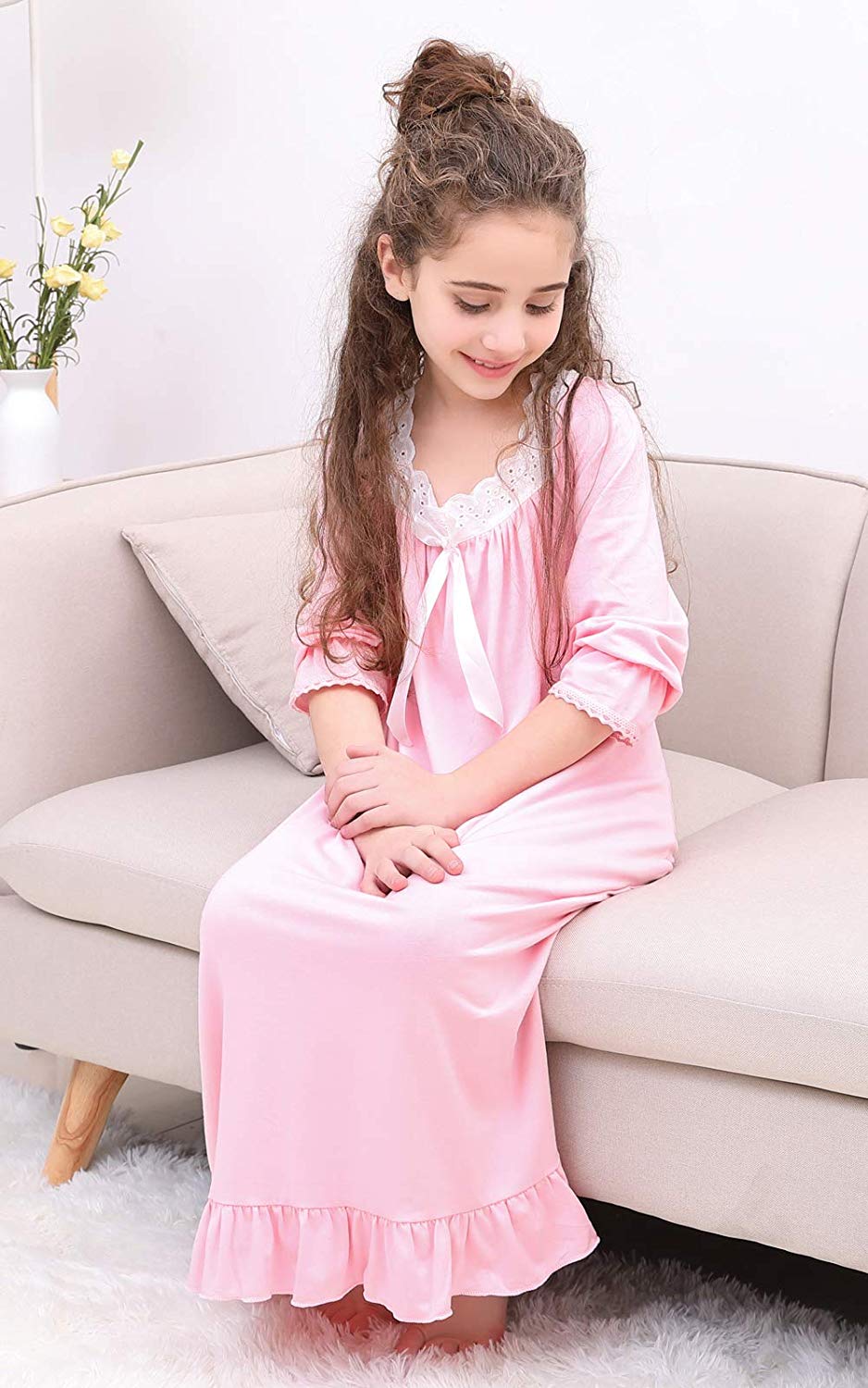 Roupa-da-menina-do-beb-princesa-camisola-de-manga-longa-camisas-de-dormir-pijamas-vestido-de-1