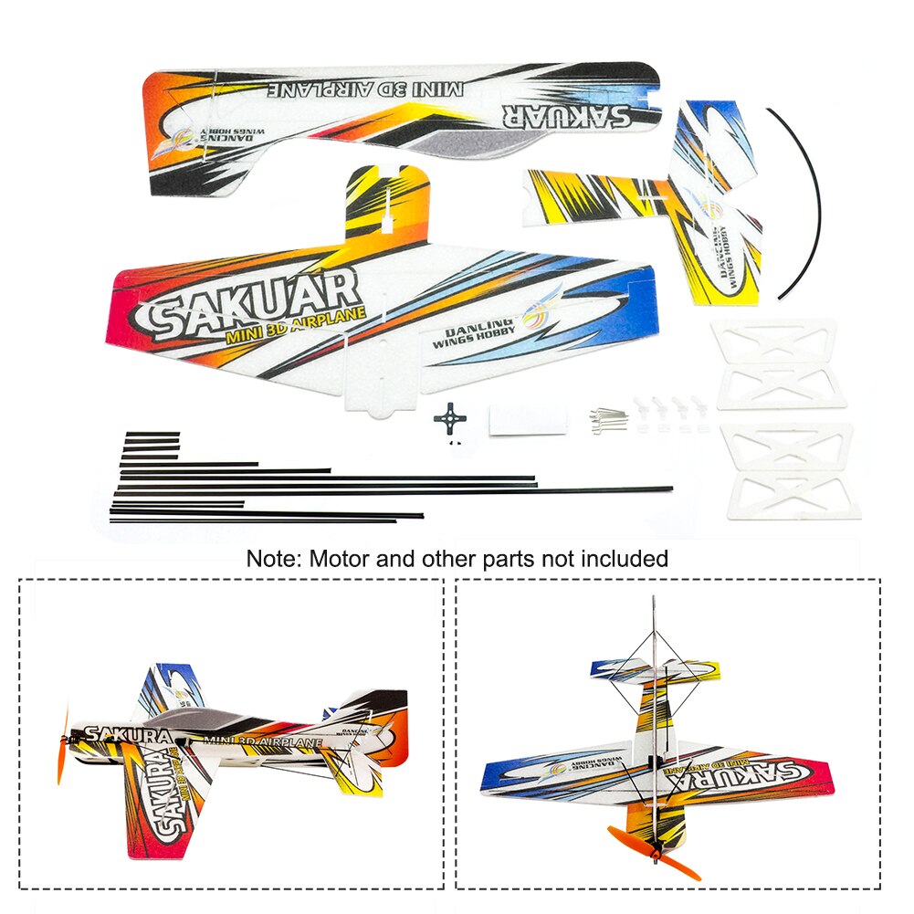 Sakura-Kit-de-Avi-o-RC-El-trico-4CH-Mosca-Acrob-tica-Espuma-EPP-DIY-Mini-5
