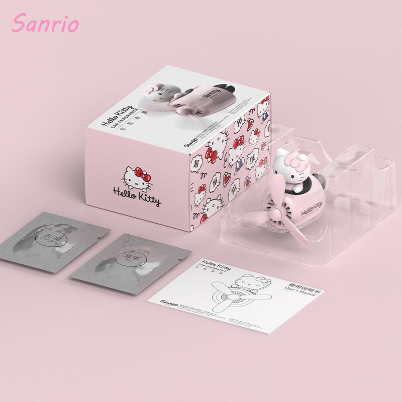 Sanrio-Ol-Kitty-Pachacco-Difusor-Fragr-ncia-Car-Cartoon-Air-Outlet-carro-da-fam-lia-Dual-5