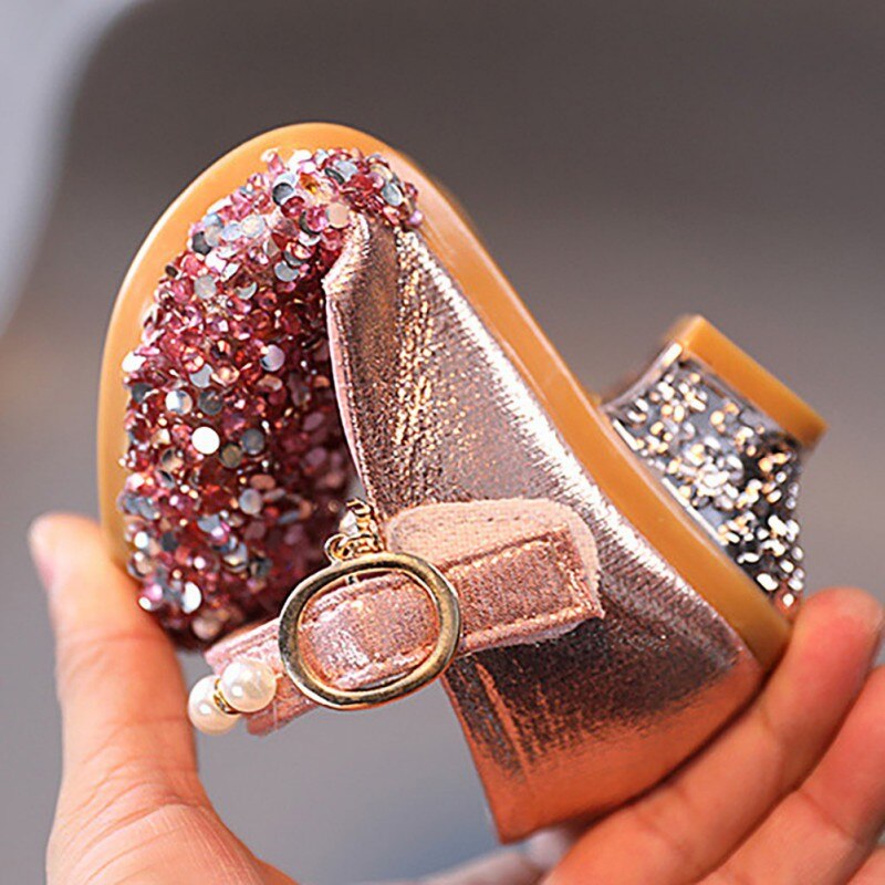 Sapato-infantil-de-salto-alto-de-lantejoulas-p-rola-Princess-Dance-Shoes-Glitter-Festa-Sapato-de-5