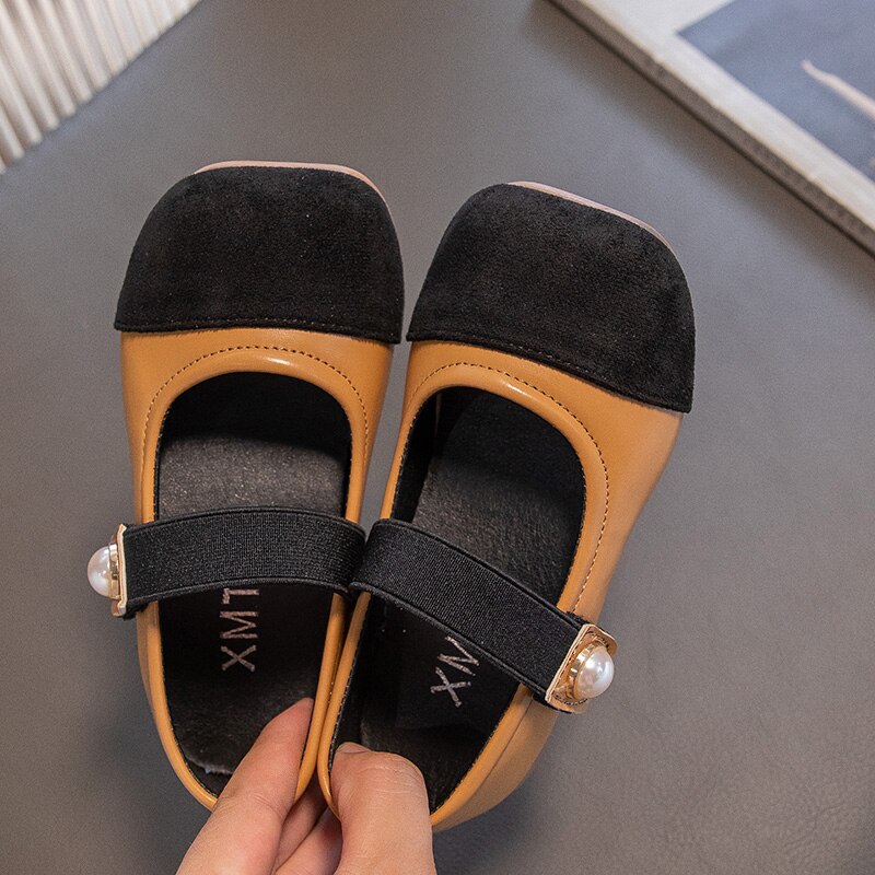 Sapatos-de-couro-p-rola-para-meninas-Mary-Jane-salto-baixo-vers-til-p-rola-combinando-5