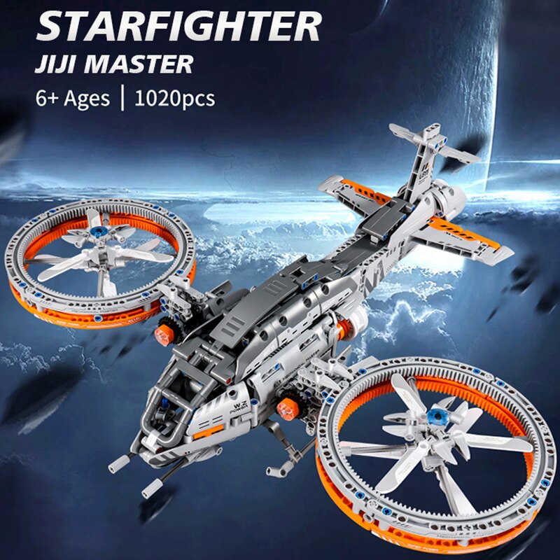 Space-Fighter-Building-Blocks-Model-Airplane-Kit-Tijolos-de-helic-ptero-de-pl-stico-Puzzle-Toys-1