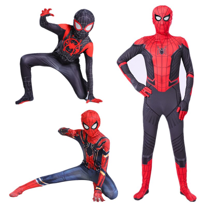 Spiderman-Marvel-Superhero-Cosplay-para-crian-as-e-adultos-estilo-spandex-3D-bodysuit-Zentai-cal-as