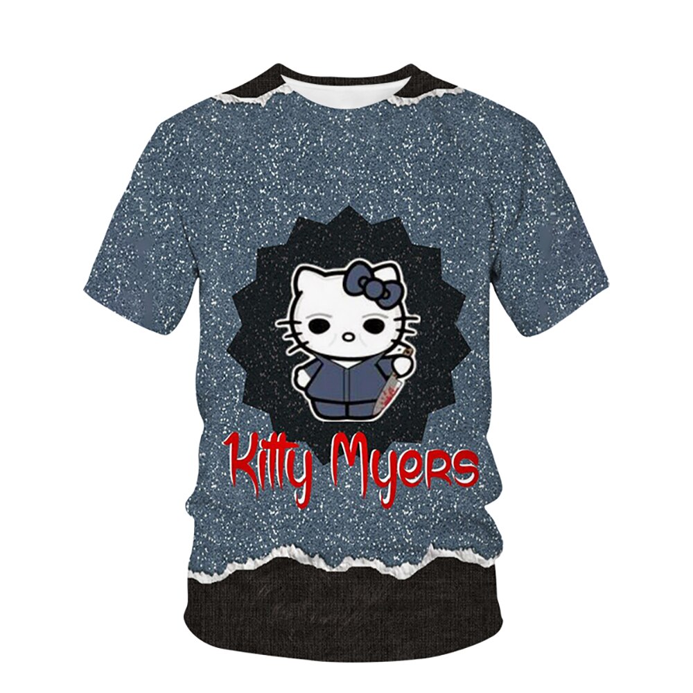 Tops-femininos-com-estampa-Hello-Kitty-camisetas-de-Halloween-gola-redonda-festa-de-rua-casual-camisetas-1